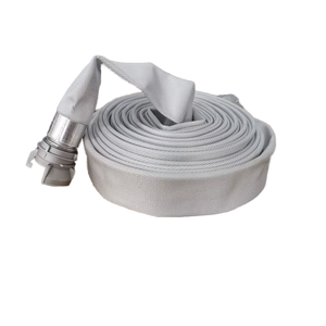 Tuyau d'incendie blanc doublé de PVC, longueur 10m-30m, marque Geshui, flexibilité supérieure pour les opérations de sauvetage d'urgence, résistance à haute pression - Product Image 6