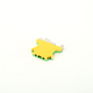 Guan Yang Earth <b>Terminal</b> Block USLKG-2.5 1 Pole Screw Connection Industrial Grounding <b>Terminal</b> Block Yellow Green - Product Image 1