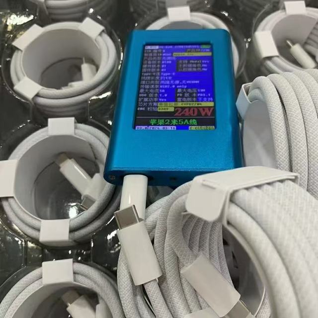 Nylon Braided 6A PD 240W Fast Charging USB-C to C Cable 1m for iPhone 15/16 for for with Pure Copper Conductor
