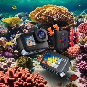 กล้องแอคชั่นกันน้ำ5K คุณภาพสูง40MP WiFi BT มุมกว้างสำหรับกีฬากลางแจ้ง vlogging - Product Image 3