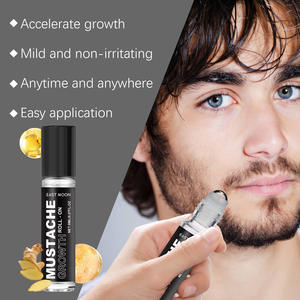 EAST MOON Produit de soin pour hommes Extrait de plante Nourrir Épaissir la <span class=keywords><strong>barbe</strong></span> Croissance rapide Moustache Huile Sérum Roll-on - Product Image 5