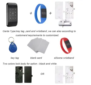 Serrure de cabinet intelligente UIELOCK QW-EM167 avec mot de passe, durable, antivol, en alliage de zinc, applications mobiles, télécommande, <span class=keywords><strong>carte</strong></span> Mi-fare, clavier - Product Image 3