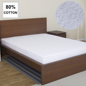 Protège-<span class=keywords><strong>matelas</strong></span> en gros 80% coton 20% polyester éponge imperméable silencieux antidérapant |   Service OEM personnalisé pour hôtels et maisons - Product Image 1