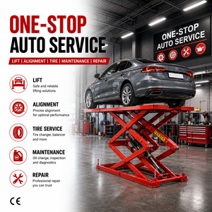 Plateforme élévatrice à ciseaux <span class=keywords><strong>basse</strong></span> pour solutions de garage tout-en-un et centres de service automobile - Product Image 2