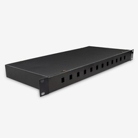 Panel Patch Fiber Optik Tipe Desktop SC LC FC ST 2 4 8 12 Port untuk Penggunaan FTTX AnHui China