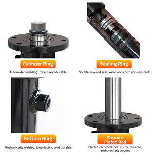 Cilindro Idraulico XingYu da 40 Tonnellate, Alesaggio 140mm, Diametro Asta 80mm, Corsa 50-2000mm, 25Mpa per Pressa Piegatrice - Product Image 2