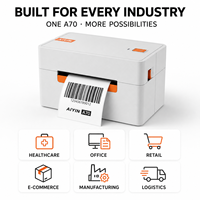 Imprimante d'étiquettes thermique directe Bluetooth USB A70 3 pouces 180 mm/s 203 DPI pour codes-barres et expédition en gros