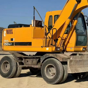 Excavadora Hidráulica de Cadenas Usada Hyundai 150w-7 de 13.5 Toneladas, Maquinaria de Construcción Usada, Motor, PLC, Caja de Cambios, Bomba, Rodamiento - Product Image 1