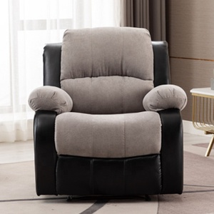 Silla reclinable de salón de belleza, sillón moderno de PU, color gris - Product Image 2