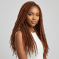 Extensions de cheveux synthétiques de haute qualité, tresses au crochet chic, dreadlocks fines naturelles pour femmes noires, vente en gros professionnelle