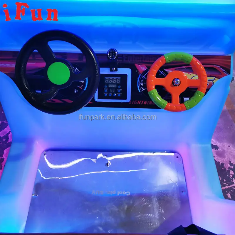 Colorato LED Light Bubble Walking Rides Amusement Kiddie Car con batteria Outdoor Park Rides