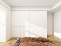 Armario de Dormitorio Personalizado, Armario Empotrado, Armario Modular Moderno de Madera, Muebles de Madera