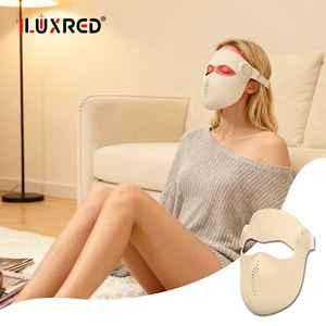 Маска для лица ILUXRED с 72 светодиодами, 5D-терапия красным светом, новая силиконовая беспроводная маска для светотерапии - Product Image 1