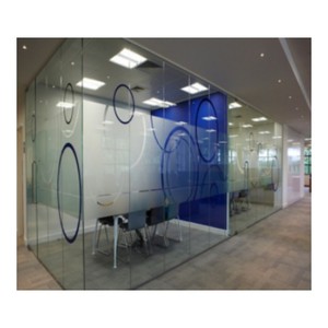 Cloison en verre <span class=keywords><strong>sablé</strong></span> givré trempé gravé à l'acide épais de 8mm pour le bureau - Product Image 4