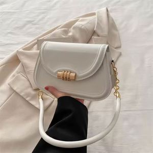 Bolso bandolera multicolor elegante y cómodo, forma curva moderna, estilo minimalista, correa ajustable. - Product Image 6