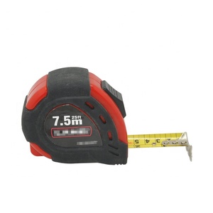 Rojo y negro Shell suave 7.5 m * 25mm 25 pies pulgadas centímetro acero cinta métrica <span class=keywords><strong>regla</strong></span> - Product Image 1