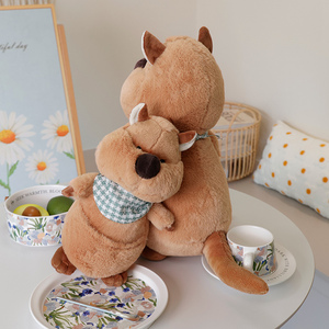 Peluche Quokka australiano bonito y personalizado, peluche de ratón de cola corta, muñeco de peluche <span class=keywords><strong>canguro</strong></span> marrón - Product Image 3