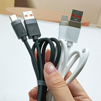 Kabel Data Micro Type C 120W Pengisian Cepat Warna Baru 2026 Dengan Lampu LED