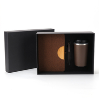 Luxuriöses Personalisiertes Notizbuch-Set mit Korkeinband und Spezieller Kaffeetassen-Verpackung als Kunden-Wertschätzungs-Geschenk