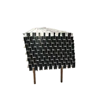 Profilé en U en acier au carbone Q235B HDG, service de poinçonnage sur mesure OEM pour support de connexion de mur-rideau en verre