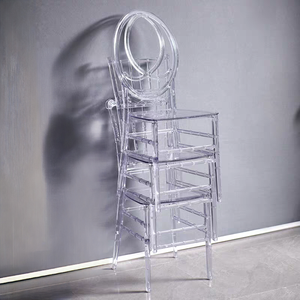 Cadeiras <span class=keywords><strong>Chiavari</strong></span> Transparentes de Plástico Acrílico Napoleão para Casamentos, Venda por Atacado - Product Image 5