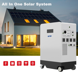 อินเวอร์เตอร์ไฮบริดพลังงานแสงอาทิตย์ <span class=keywords><strong>5Kw</strong></span> และ 5kwh 48V 100Ah แบตเตอรี่ลิเธียม LiFePO4 เก็บพลังงานแบตเตอรี่ All In One - Product Image 2