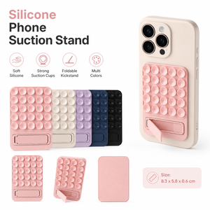 ที่ยึดโทรศัพท์แบบซิลิโคนกันลื่นพร้อมที่วางบัตร ดูได้ทุกที่แบบแฮนด์ฟรี - Product Image 1