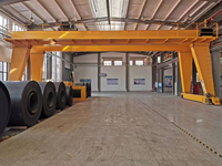 Pont roulant électrique 10 tonnes, omnidirectionnel, mobile, hauteur de levage 5,5 m, portée 7 m, neuf, en stock et personnalisable
