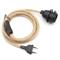 Youpin UK — cordon d'alimentation avec interrupteur ligne E27, douille de lampe fileté, support d'ampoule, anneau d'ombrage de lampe