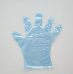 Sarung tangan LDPE sekali pakai sarung tangan HDPE sarung tangan PE poli untuk penggunaan serbaguna pembersih pekerjaan rumah tangga transparan atau warna apa pun