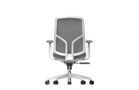 Chaise de bureau ergonomique moderne Comine, réglable en hauteur, pivotante, avec support lombaire, structure en alliage d'aluminium, pour intérieur/extérieur, hôtel, villa
