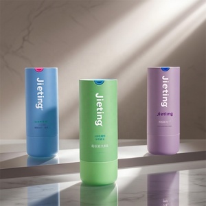 Flacon cosmétique sans air en plastique torsadable, tendance, plaqué or et argent brillant, rechargeable, 25 ml et 45 ml, pour sérum et lotion. - Product Image 4