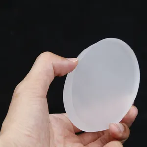 Custom Frosted Milky White Quartz Plate Premium Quality Customizable Quartz Glass Plate