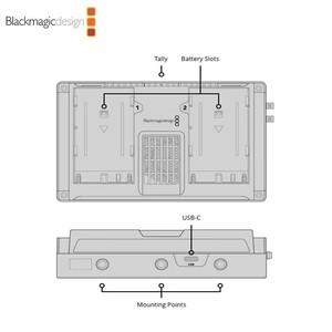 Blackmagic video Assist Hdr Monitor registratore oscilloscopio <span class=keywords><strong>BMD</strong></span> - Product Image 4