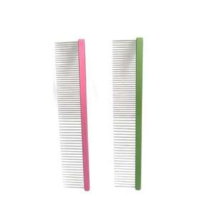 หวีซี่ขนแมวสแตนเลสที่มีความหนาแน่นและกว้างเครื่องมือตัดแต่งขนสัตว์เลี้ยงสุนัขโลหะ - Product Image 3