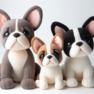 Mascotte personnalisée nouveau produit bouledogue français en peluche animal en peluche doux bouledogue jouet en peluche jouet en peluche - Product Image 6