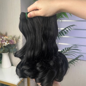 Extensions de cheveux bouclés Bouncy, qualité Super Double Drawn, 100% cheveux humains - Product Image 4