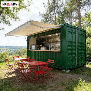 Cafetería/Quiosco Móvil Expandible en Contenedor Marítimo para Exteriores con Diseño Industrial, Ventilado y Transpirable - Product Image 4