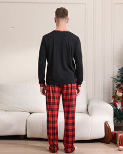 Pijamas Familiares Navideños de Verano 2025, Conjuntos a Juego para Padres e Hijos, Manga Larga, Algodón Orgánico Suave y Transpirable, Estampado Navideño de Dibujos Animados - Product Image 6