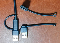 Cable USB A/C Multifuncional de Carga Rápida 3A 2.1A, Cable de Teléfono de Nailon TPE con Conector Micro-USB/USB-C 3 en 1, Blindaje Trenzado y Recubierto de Estaño