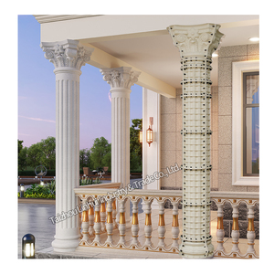 Moules à piliers en béton haut de gamme, moulage en ABS, colonne romaine, bâtiment en <span class=keywords><strong>ciment</strong></span>, maison décorative, <span class=keywords><strong>poteau</strong></span> en plastique préfabriqué, formes de construction - Product Image 1