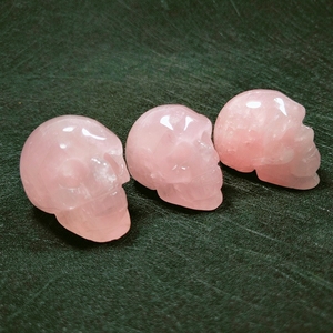 <span class=keywords><strong>Perles</strong></span> de cristal en forme de crânes d'aliens en jaspe Dalmation, prix usine HZ, vente en gros - Product Image 3