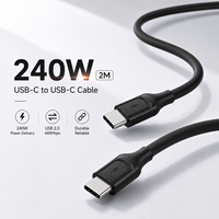 Câble USB-C 240W OEM ODM 2.0M Type C vers C PD3.1 Chargeur Rapide 5A Câble de Données USB 2.0 Logo Personnalisé Faible MOQ Usine