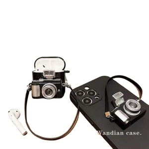 Funda Protectora Suave con Forma de Cámara de Dibujos Animados para AirPods 1/2/3 Pro, Cubierta para Auriculares Inalámbricos Bluetooth - Product Image 2