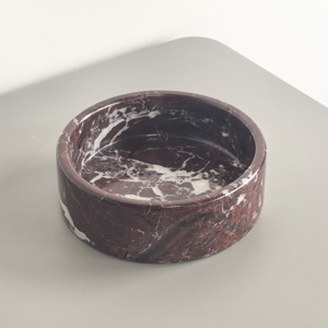 Vassoio Rotondo in Marmo Naturale da 11,5 cm e Ciotola per Animali Domestici con Manico, <span class=keywords><strong>Design</strong></span> Moderno in Marmo Viola, Decorazione per Casa, Ramadan e Matrimoni - Product Image 3