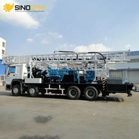 Foreuse rotative hydraulique montée sur camion Sinotruk Howo 8x4 336HP Diesel, profondeur 1000m, avec engrenages et pompe, à vendre