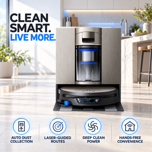 Wholesale ECOVACS X12S OmniCyclone Robot Vacuum <b>Mop</b> Self-Emptying Self-Washing Dock - Product Image 1