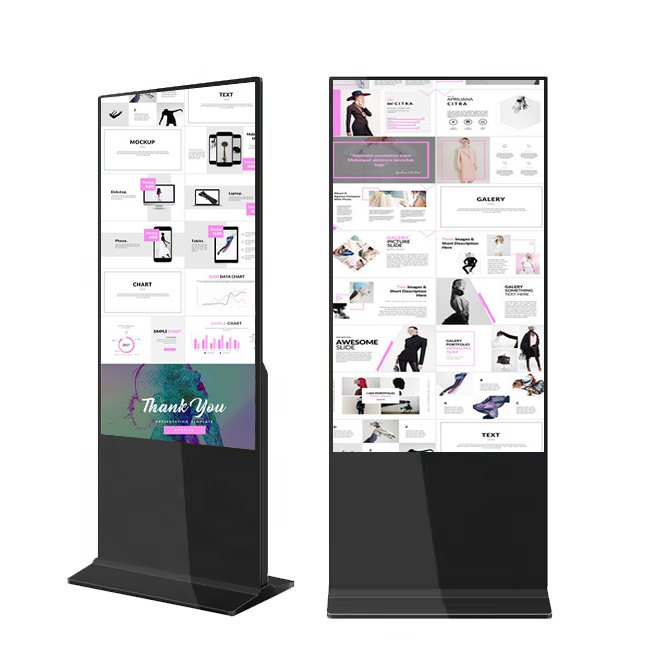 Floor Stand Display 55inch Indoor Advertising LCD Touch Screen Totem Self Service Information Kiosk AD Display Digital Signage