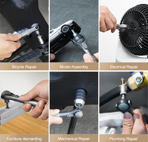 Jeu de tournevis à cliquet DUKA Atuman RS2 OEM Chrome 40 pièces, embouts magnétiques <span class=keywords><strong>S2</strong></span> multifonctionnels, tête à cliquet 180° Chrome Vanadium - Product Image 6