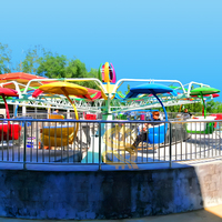 Manèges à double balançoire professionnels à usage commercial pour enfants, parcs d'attractions en plein air, parcs urbains et parcs à thème